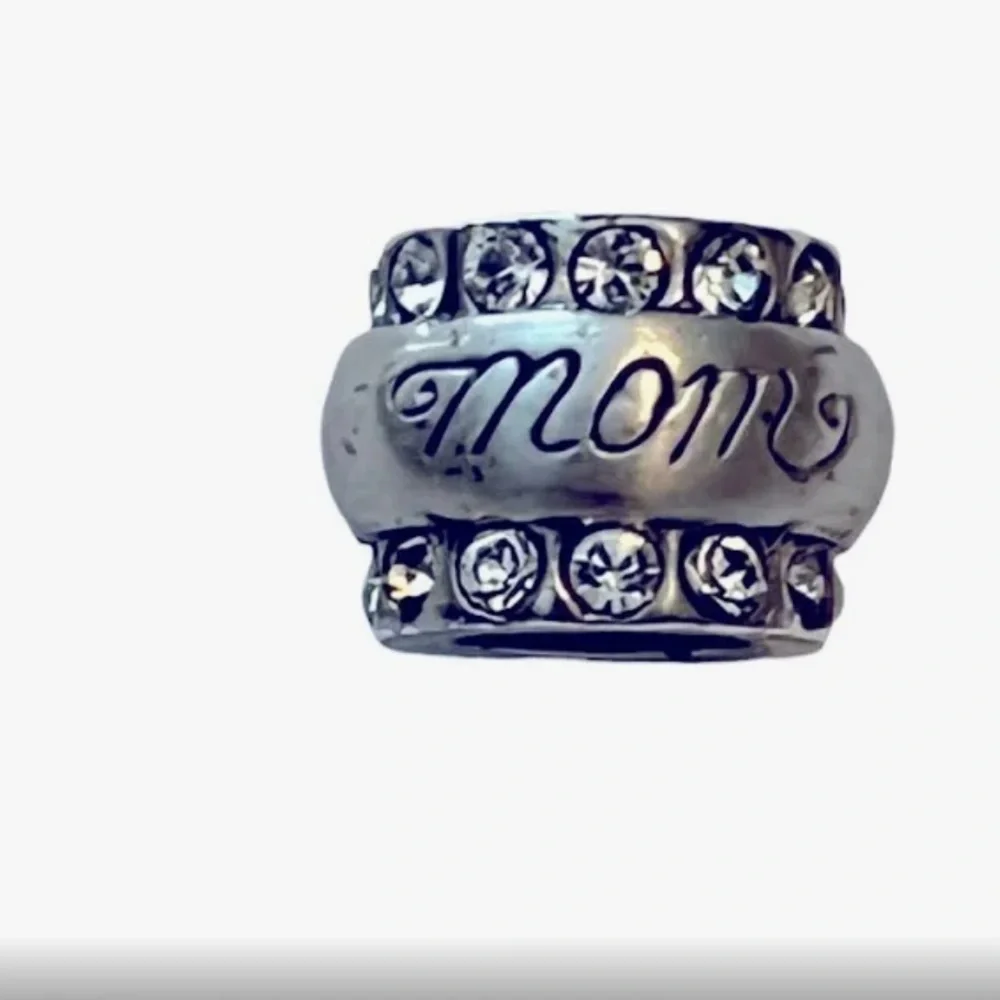 Brighton | Mom & Daughter Silver Plated Bracelet with Heart and Crystal Detail